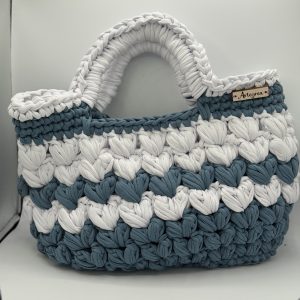 Borsa puof nordic blue